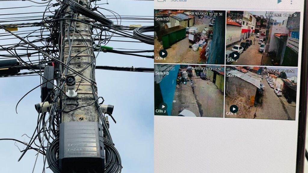 Circuito de câmeras apreendido pela Polícia Civil em Aracaju