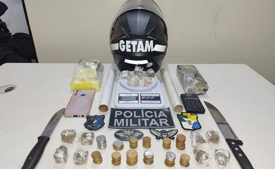 Drogas: homem foi detido por suspeita de tráfico ilícito de drogas na Barra dos Coqueiros