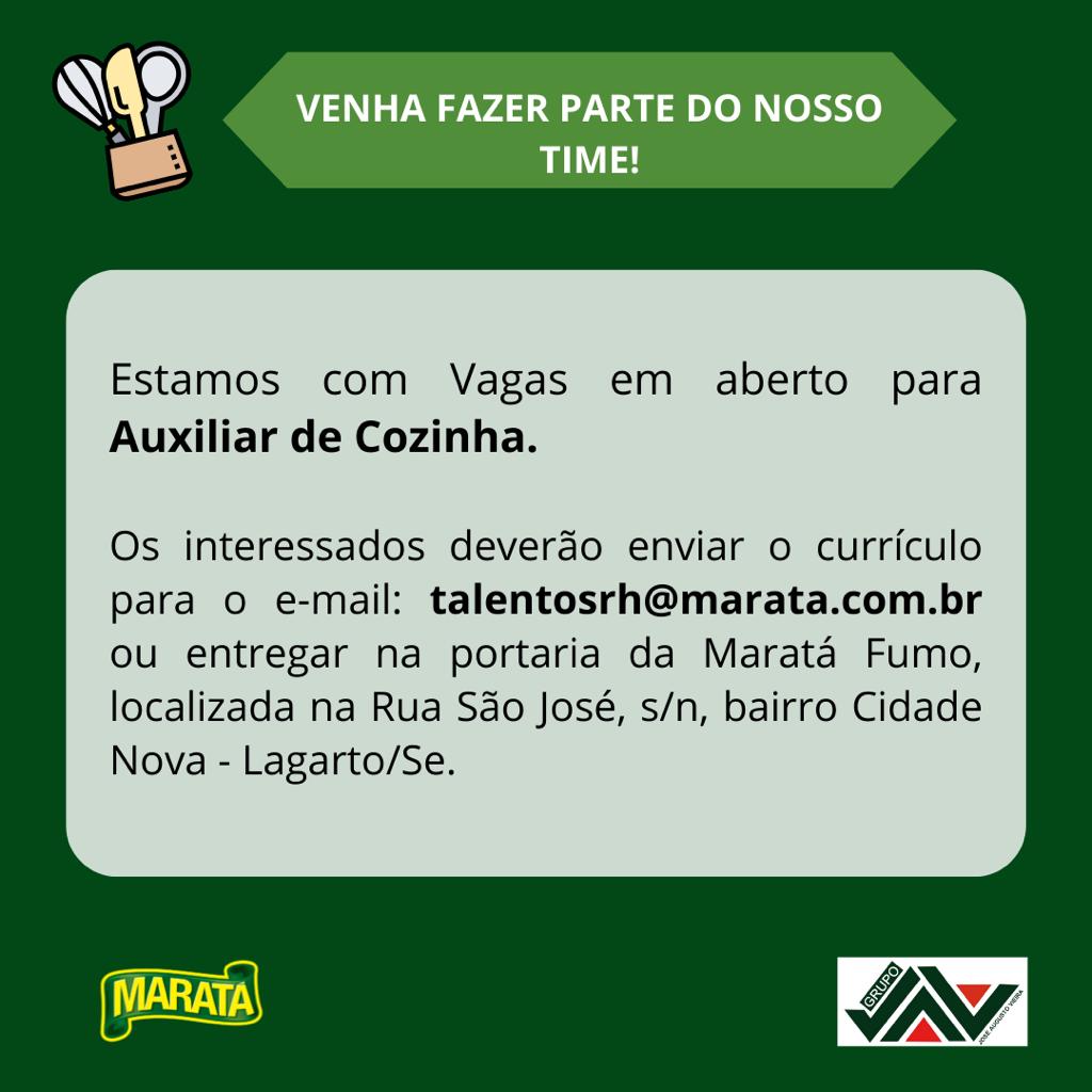 Vaga de emprego em Lagarto